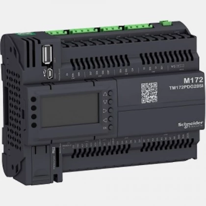 Sterownik PLC 8 wejść binarnych, 8 wejść analogowych, 4 wyjścia analogowe oraz 8 wyjąć binarnych TM172PDG28SI Schneider Electric
