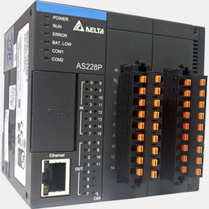 Sterownik PLC AS200 16 wejść / 12 wyjść tranzystorowych PNP AS228P-A  Delta Electronics
