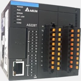 Sterownik PLC AS200 16 wejść / 12 wyjść tranzystorowych NPN AS228T-A Delta Electronics