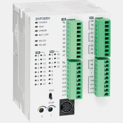 Sterownik PLC 16 wejść i 12 wyjść tranzystorowych PNP DVP28SV11S2 Delta Electronics