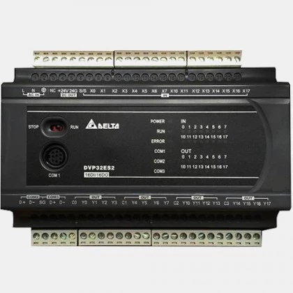 Sterownik PLC 16 wejść i 16 wyjść tranzystorowych NPN DVP32ES200T Delta Electronics