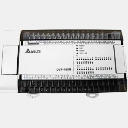 Sterownik PLC 24 wejść i 24 wyjść tranzystorowych DVP48EH00T2 Delta Electronics