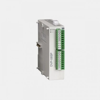 Moduł 4 wejść binarnych i 4 wyjść przekaźnikowych Delta Electronics DVP08SP11R