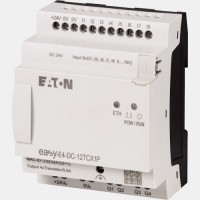 Sterownik 24VDC 8 wejść cyfrowych (4 analogowe) 4 wyjścia tranzystorowe EASY-E4-DC-12TCX1P Eaton