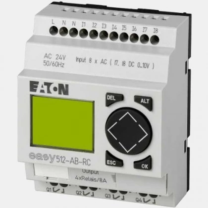 Sterownik 8 wejść cyfrowych oraz 4 wyjść przekaźnikowych EASY512-AB-RC Eaton
