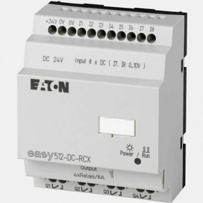 Sterownik 8 wejść oraz 4 wyjść binarnych EASY512-DC-RCX Eaton 
