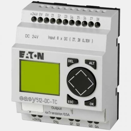 Sterownik 8 wejść cyfrowych oraz 4 wyjść tranzystorowych EASY512-DC-TC Easy 500 Eaton