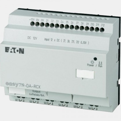 Sterownik 12 wejść cyfrowych i 6 wyjść przekaźnikowych Eaton EASY719-DA-RCX