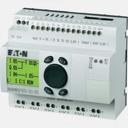 Sterownik 12 wejść cyfrowych i 6 wyjść przekaźnikowych Eaton EASY820-DC-RC