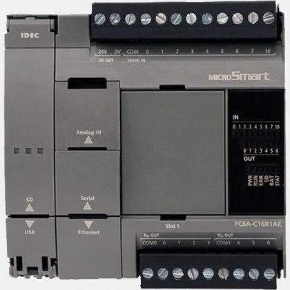 Sterownik PLC 9 wejść i 7 wyjść przekaźnikowych FC6A-C16R1AE IDEC