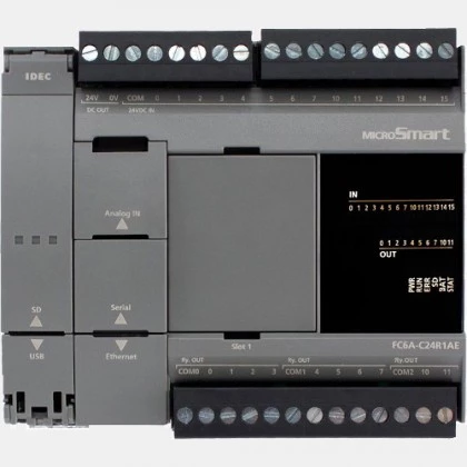 Sterownik PLC 14 wejść i 10  wyjść tranzystorowych FC6A-C24P1CE IDEC