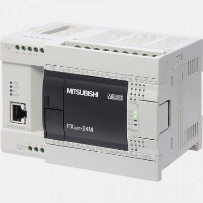 Sterownik PLC 14 wejść i 10 wyjść przekaźnikowych oraz 2 wejścia analogowe FX3GE-24MR/DS Mitsubishi Electric
