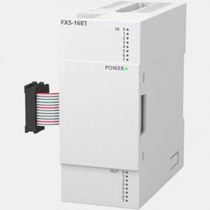 Moduł 8 wejść i 8 wyjść tranzystorowych PNP FX5-16ET/ESS-H Mitsubishi