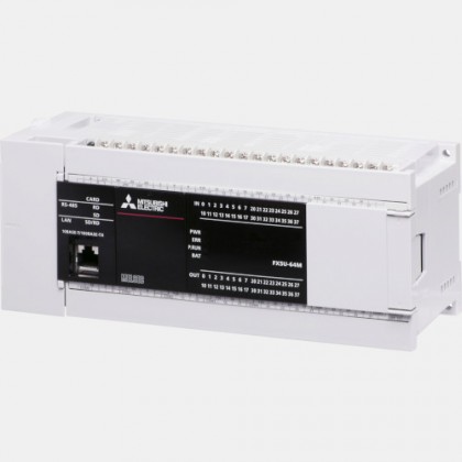 Sterownik PLC 32 wejść i 32 wyjść tranzystorowych NPN FX5U-64MT/DS Mitsubishi Electric