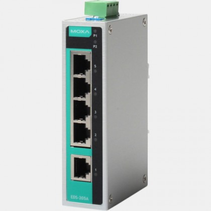 Switch 5 portowy niezarządzalny EDS-205A Moxa