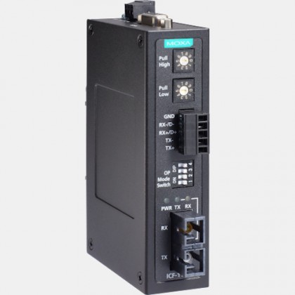 Konwerter RS-232/422/485 na światłowód wielomodowy ICF-1150-M-ST-T Moxa