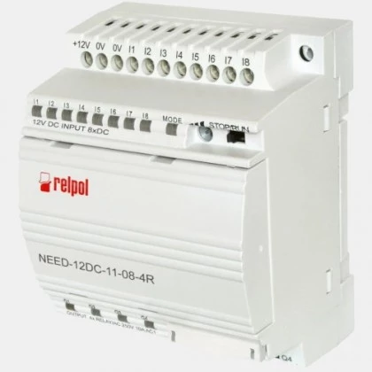 Sterownik PLC 8 wejść i 4 wyjścia przekaźnikowe NEED-12DC-11-08-4R Relpol