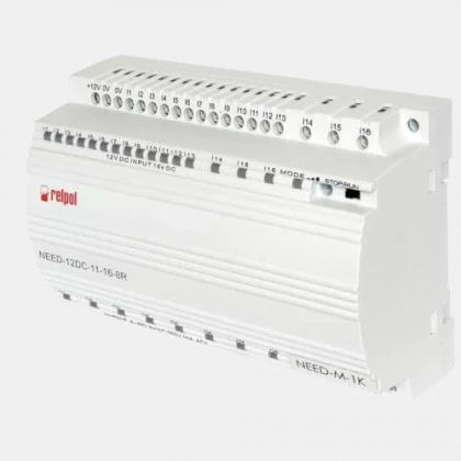 Sterownik PLC 16 wejść i 8 wyjść przekaźnikowych NEED-12DC-11-16-8R Relpol 
