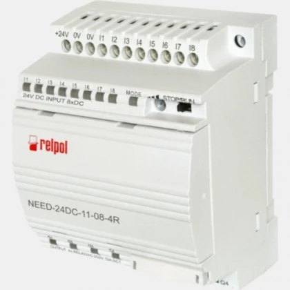 Sterownik PLC 8 wejść i 4 wyjścia przekaźnikowe NEED-24DC-11-08-4R Relpol