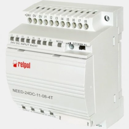 Sterownik PLC 8 wejść i 4 wyjścia tranzystorowe NEED-24DC-11-08-4T  Relpol
