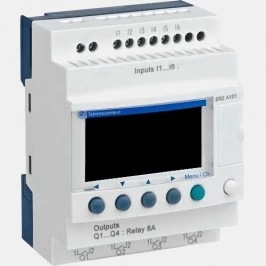 Sterownik Zelio Logic 6 wejść dyskretnych i 4 wyjścia przekaźnikowe SR2A101FU