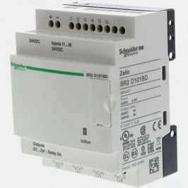 Sterownik Zelio Logic 6 wejść dyskretnych oraz 4 wyjść przekaźnikowych 24V DC SR2D101BD