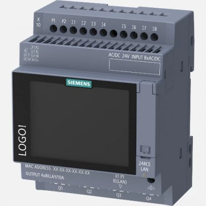6ED1052-1HB08-0BA3  Sterownik PLC LOGO! 9  8 wejść i 4 wyjścia przekaźnikowe Siemens