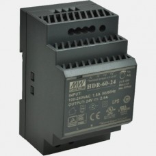Zasilacz impulsowy na szynę 60W 2,5A 24VDC HDR-60-24 Mean Well