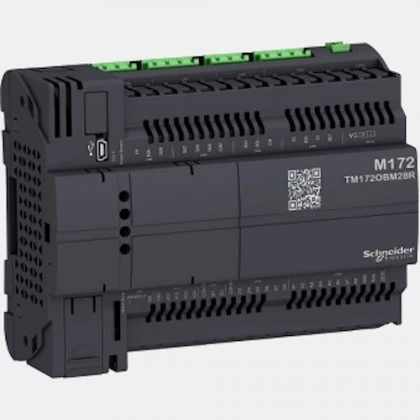 Sterownik PLC 8 wejść binarnych, 8 wejść analogowych, 4 wyjścia analogowe oraz 8 wyjąć binarnych TM172OBM28R Schneider Electric