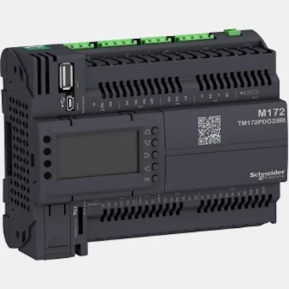 Sterownik PLC 8 wejść binarnych, 8 wejść analogowych, 4 wyjścia analogowe oraz 8 wyjąć binarnych TM172PDG28RI Schneider Electric
