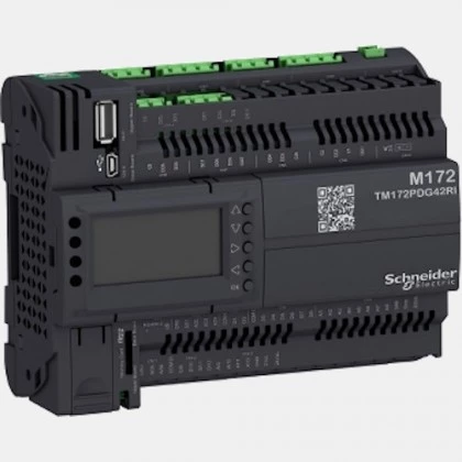 Sterownik PLC 12 wejść binarnych, 12 wejść analogowych, 6 wyjść analogowych oraz 12 wyjść binarnych TM172PDG42RI Schneider Electric
