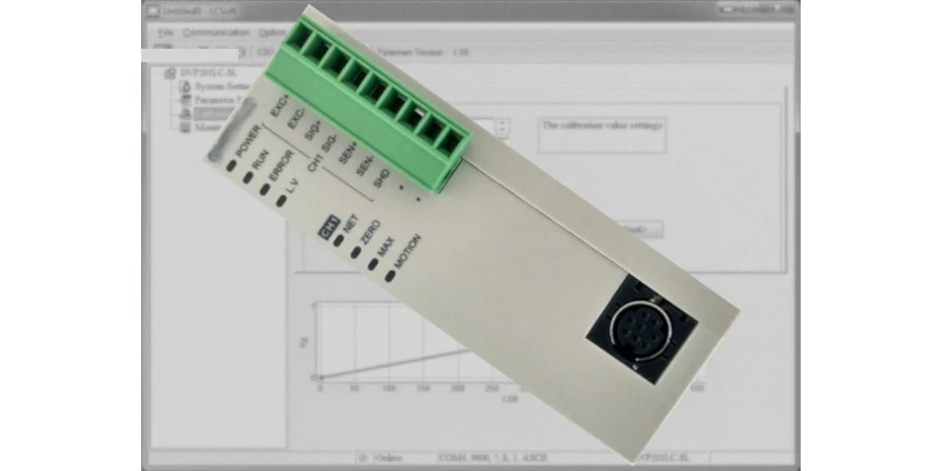 Konfiguracja modułu wagowego DVP201LC Delta Electronics