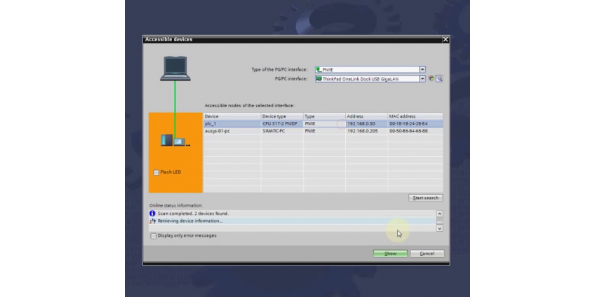 Pierwszy program PLC w TIA Portal